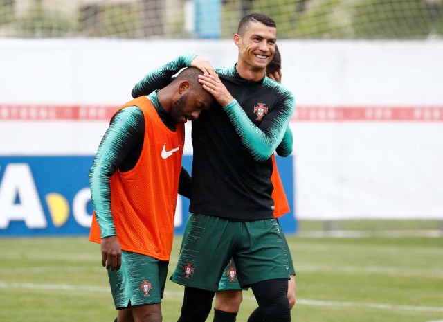 Fútbol Fútbol - Copa Mundial - Portugal Equipo de entrenamiento Camp - Kratovo, Moscú, Rusia - 10 de junio de 2018 Portugal Cristiano Ronaldo durante el entrenamiento REUTERS / Sergei Karpukhin