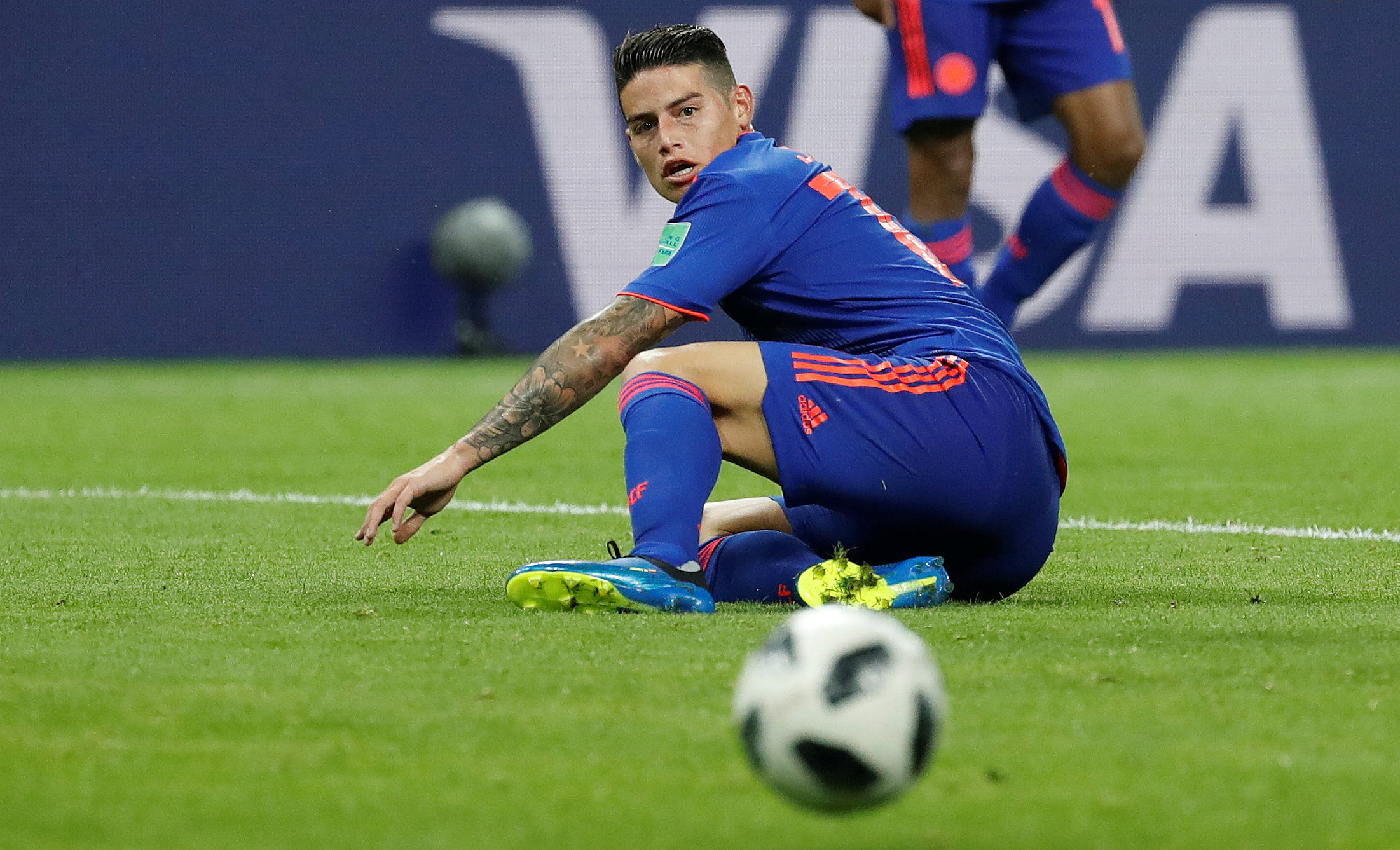 James Rodríguez sufre un edema menor y podría perderse el juego ante Inglaterra