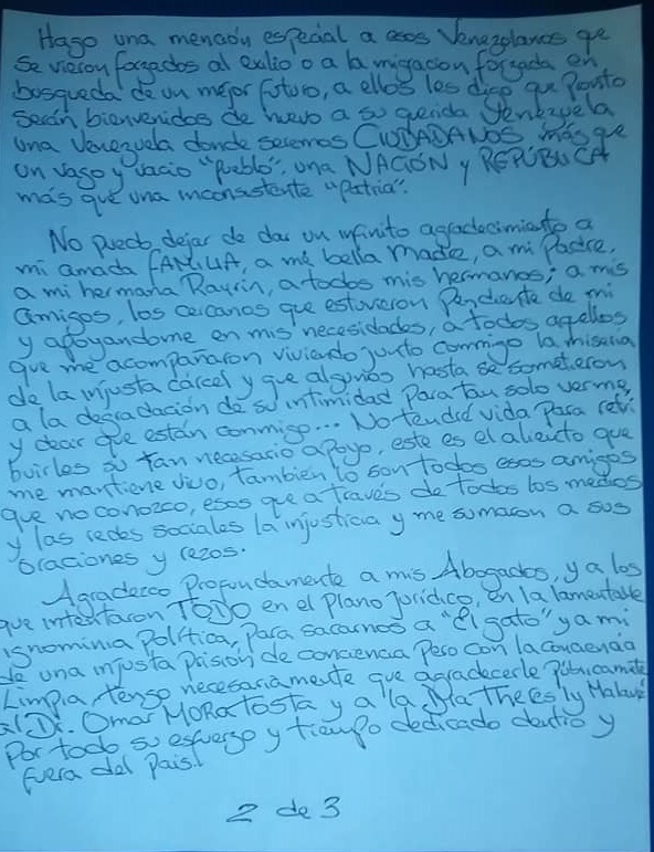 Carta de Raúl Emilio Baduel (2)