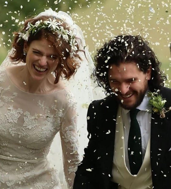 ¡Como en un cuento de hadas! Kit Harrington y Rose Leslie ya son esposos (FOTOS)