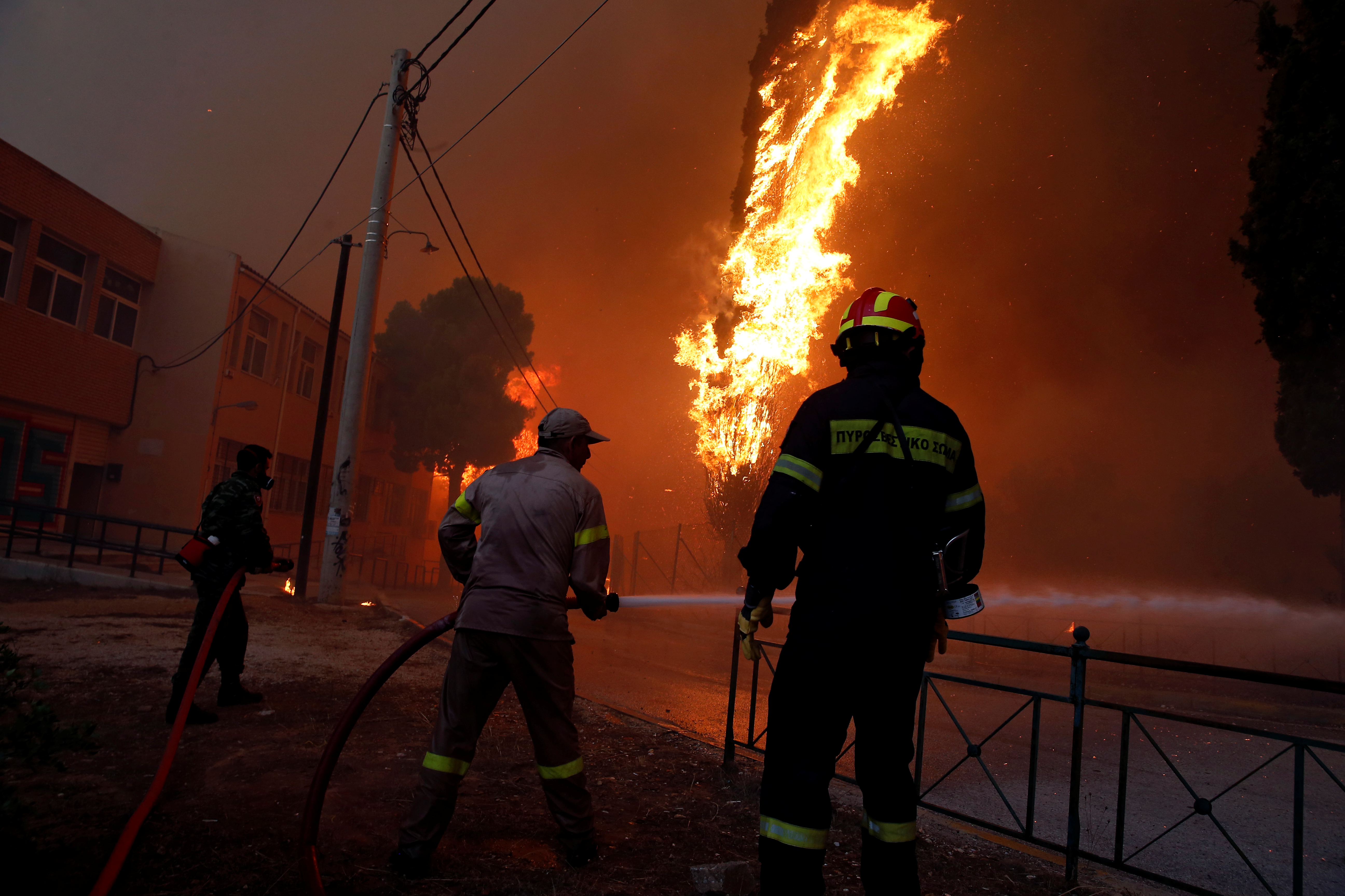 Incendios en la región de Atenas (Infografía)