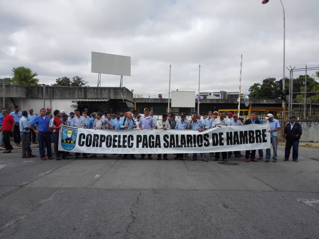 Inicia el paro nacional indefinido de los trabajadores eléctricos este #23Jul (fotos y video)