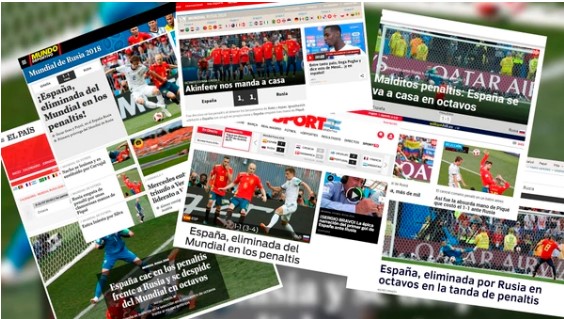 Así reseñó la prensa internacional la eliminación de España del Mundial