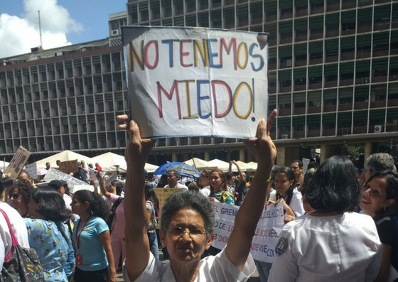 Día 44: El gremio de la salud protesta a las puertas del Ministerio #8Ago (videos)