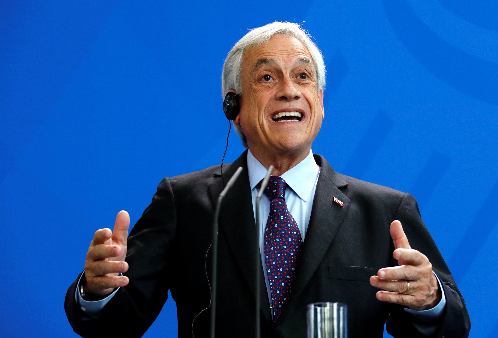 Piñera se reúne con el secretario general dela ONU en Buenos Aires