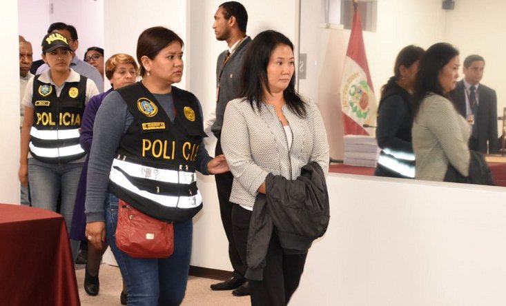 Keiko Fujimori fue detenida de inmediato tras orden del juez