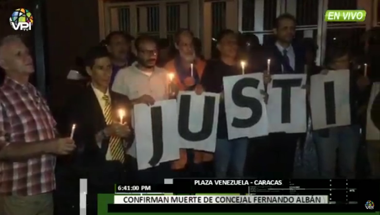 ¡Justicia! Realizan vigilia en honor de Fernando Albán en espera a la entrega de su cuerpo #8Oct