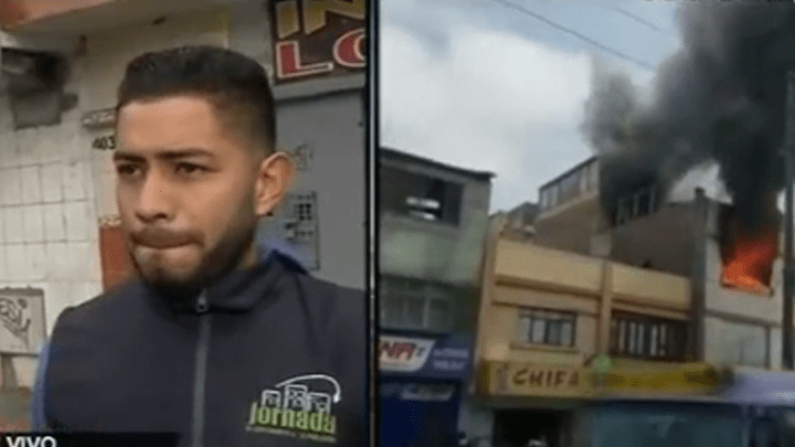 ¡Valiente! Joven venezolano salva a anciana de morir quemada durante un incendio en Perú