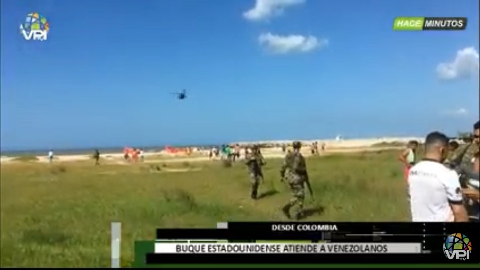 Así inició la atención a venezolanos en el buque hospital de EEUU en La Guajira (fotos y videos)