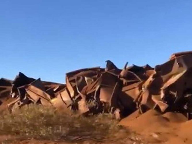 Un gigantesco tren australiano recorre 90 kilómetros sin conductor (imágenes)