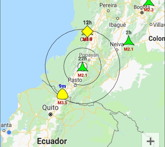 Dos sismos de 4,45 y 4,17 se registran en dos provincias de Ecuador