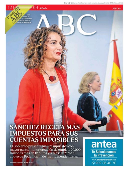 Portadas de la prensa internacional de este sábado 12 de enero de 2019