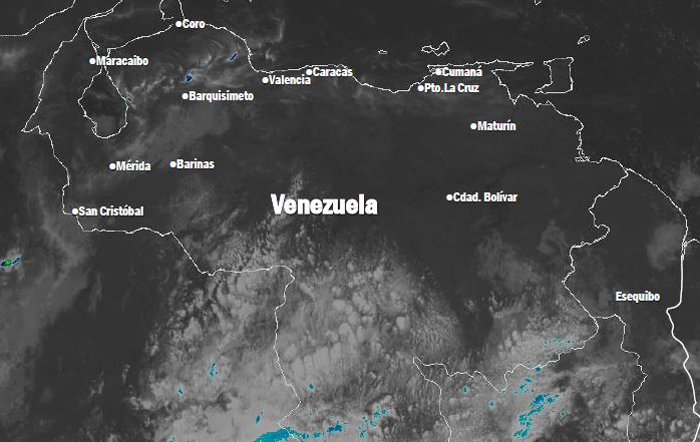 El estado del tiempo en Venezuela este domingo #6Ene, según Inameh