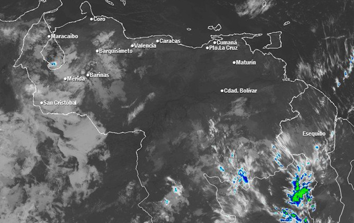 El estado del tiempo en Venezuela este #11Ene, según Inameh