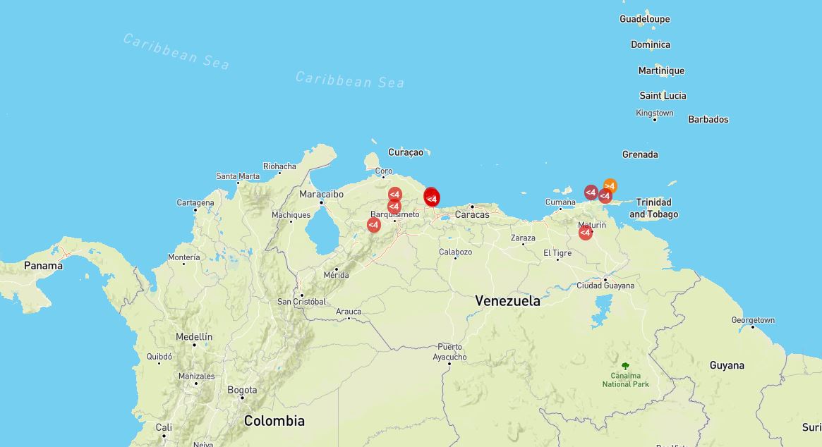 Dos sismos de 2.5 se registraron en Valencia #14Ene