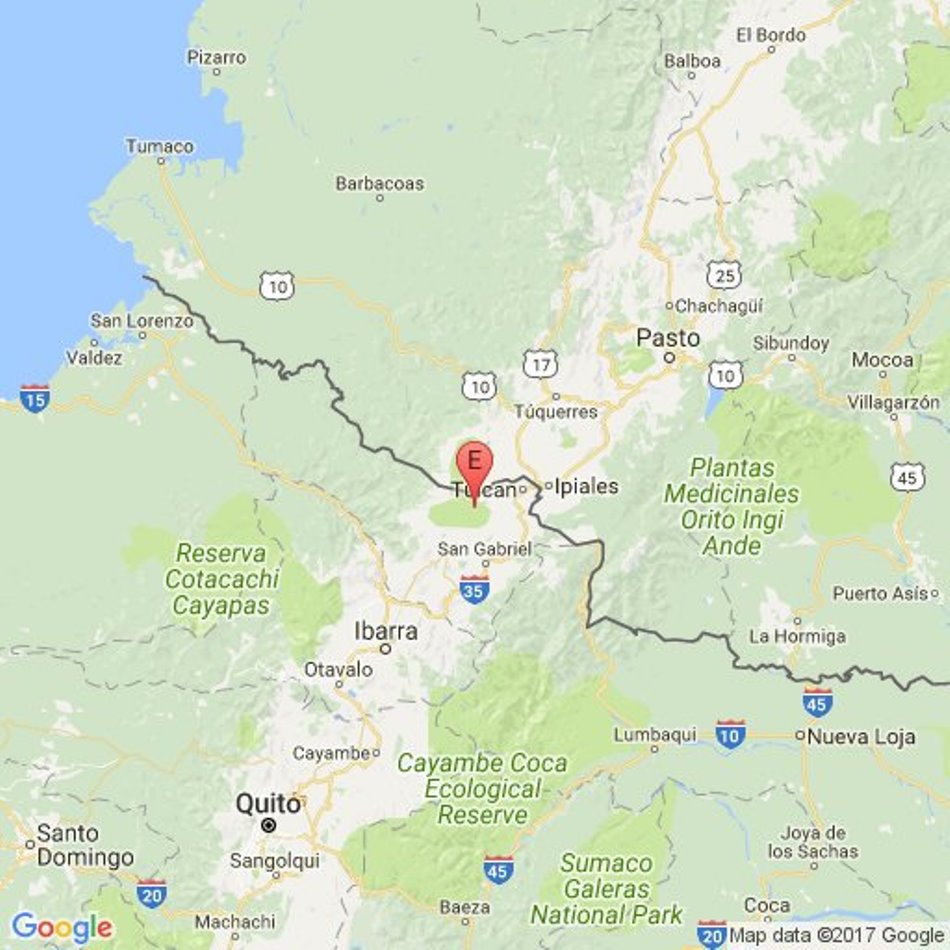 Sismo de magnitud 4,6 sacude zona andina de Ecuador fronteriza con Colombia