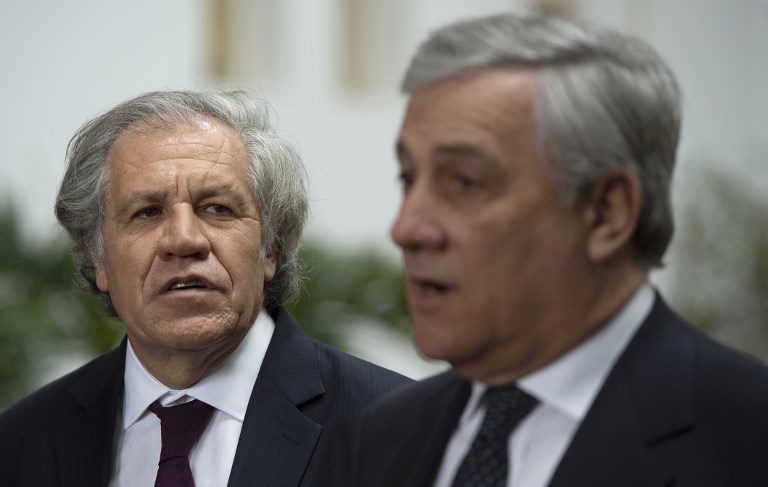 Tajani pide más sanciones para los amigos de Maduro