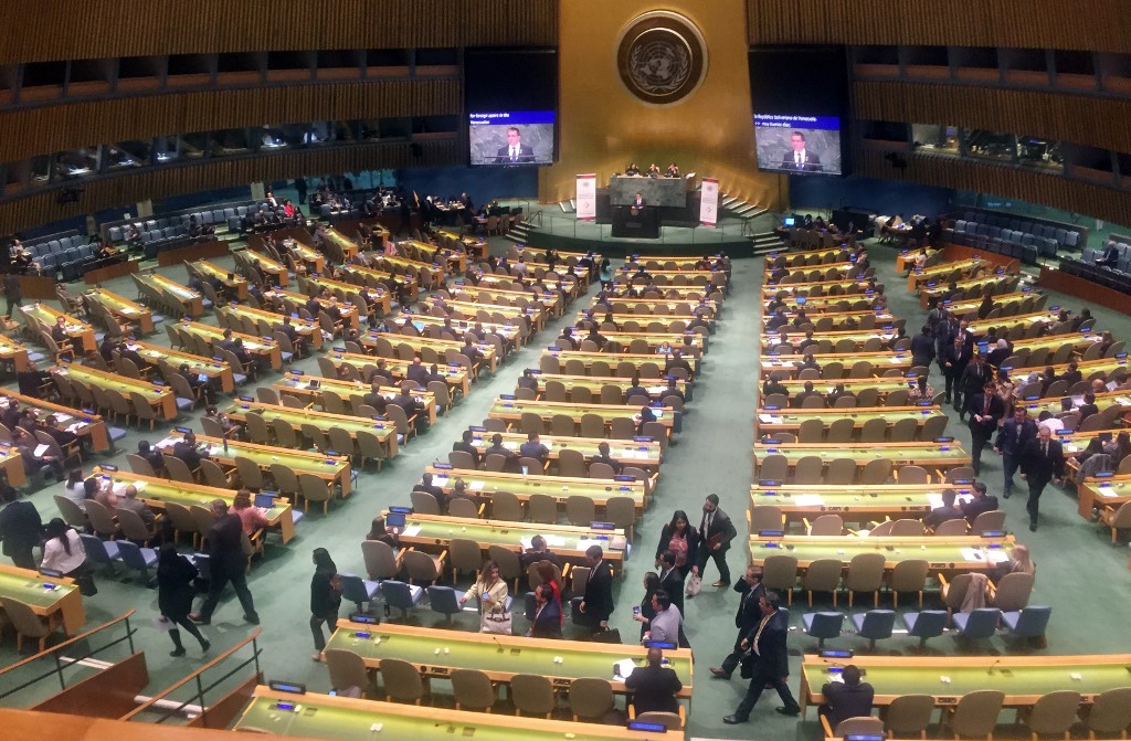 Embajadores del Grupo de Lima boicotean otra vez a Arreaza en la ONU (Video)