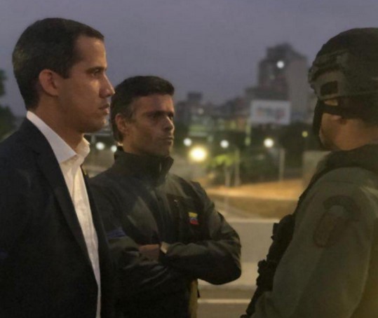 Guaidó desde la Base Aérea La Carlota: El cese definitivo de la usurpación empezó hoy