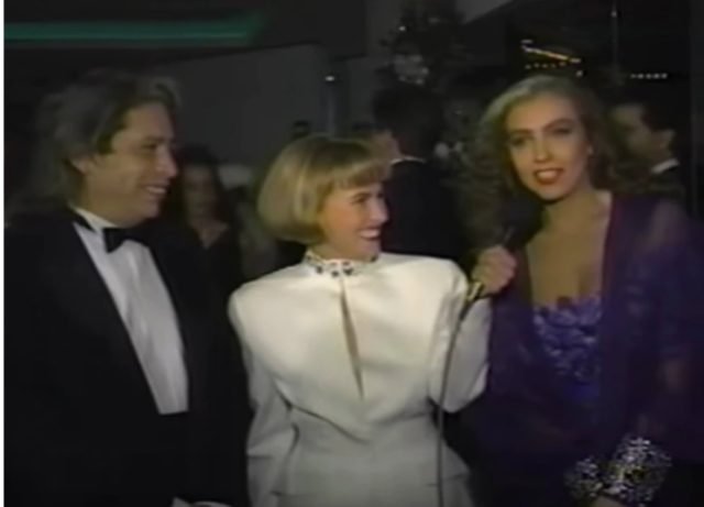 En 1991, Thalía se dejó ver así en una entrevista junto a Díaz Ordaz (Captura YouTube)
