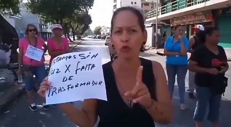 Cuatro días sin servicio eléctrico desata protesta en Maracay #13May