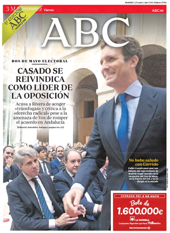 Portadas de la prensa internacional de este viernes 3 de mayo de 2019