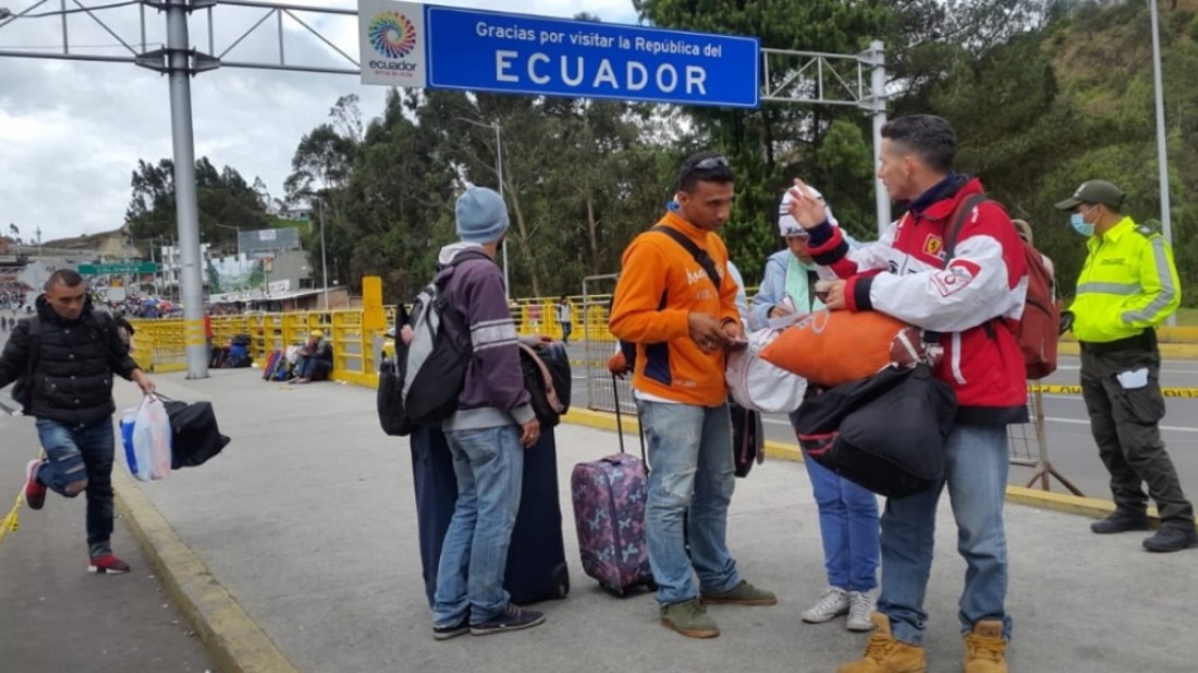 Migrantes venezolanos que entraron en Ecuador bajaron a 50 diarios