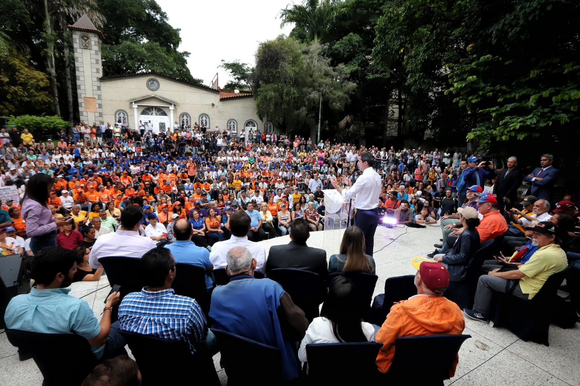 “No nos vamos a acostumbrar a esta crisis”, enfatizó Guaidó desde El Paraíso