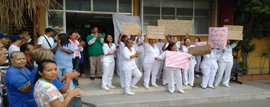 Chavistas agredieron a manifestantes frente al Hospital Rizquez en Cotiza #30Oct