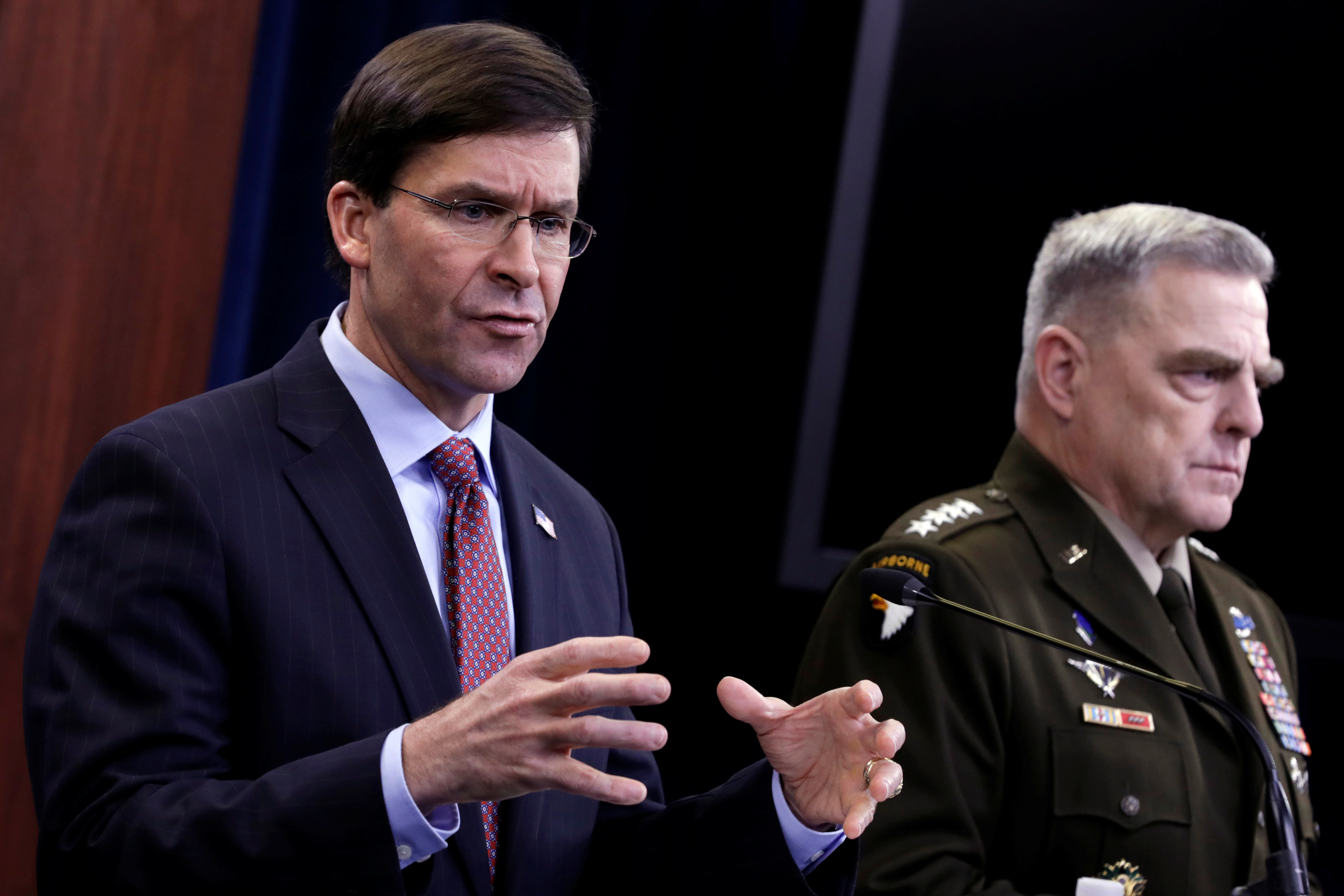 Mark Esper aclaró que EEUU no está retirando sus tropas de Irak (Video)