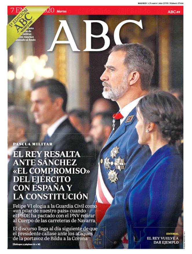 Portadas de la prensa internacional de este martes 7 de enero de 2020