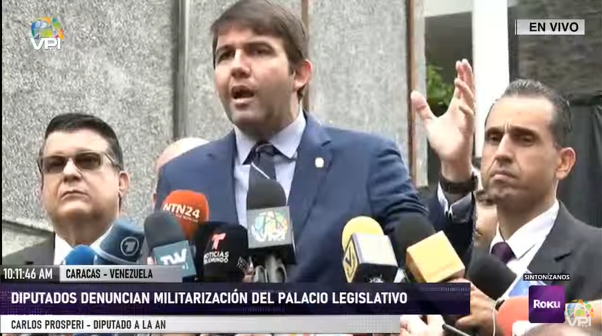 Carlos Prosperi: No hemos perdido la AN, sesionaremos desde cualquier parte de Venezuela #15Ene