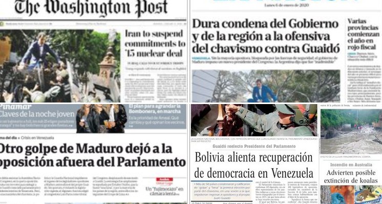 Así reseña la prensa internacional el golpe de Maduro al Parlamento venezolano (Portadas) 