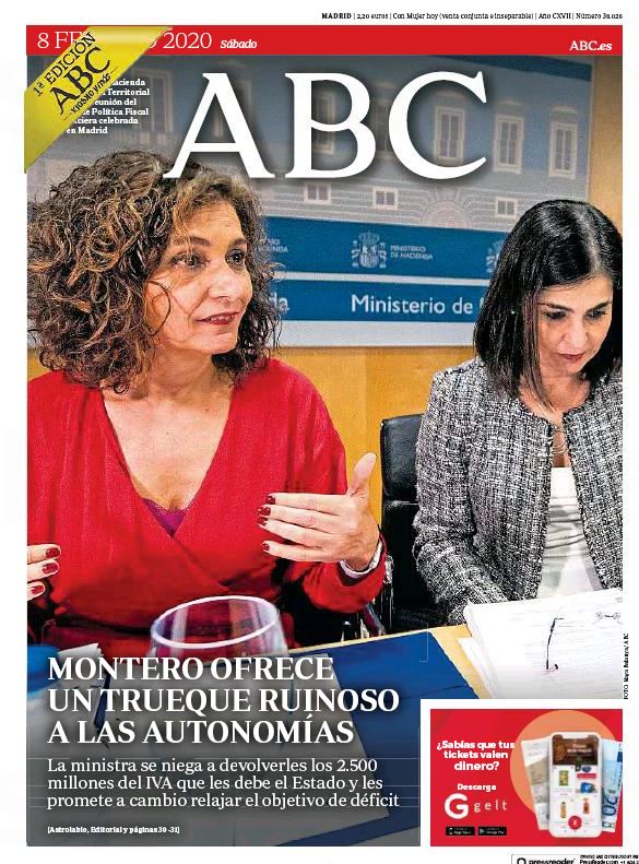 Portadas de la prensa internacional de este sábado 8 de febrero de 2020