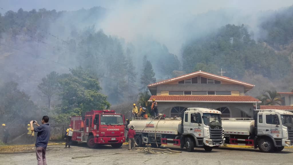 Continúan los devastadores incendios forestales en Mérida #14Feb (fotos)