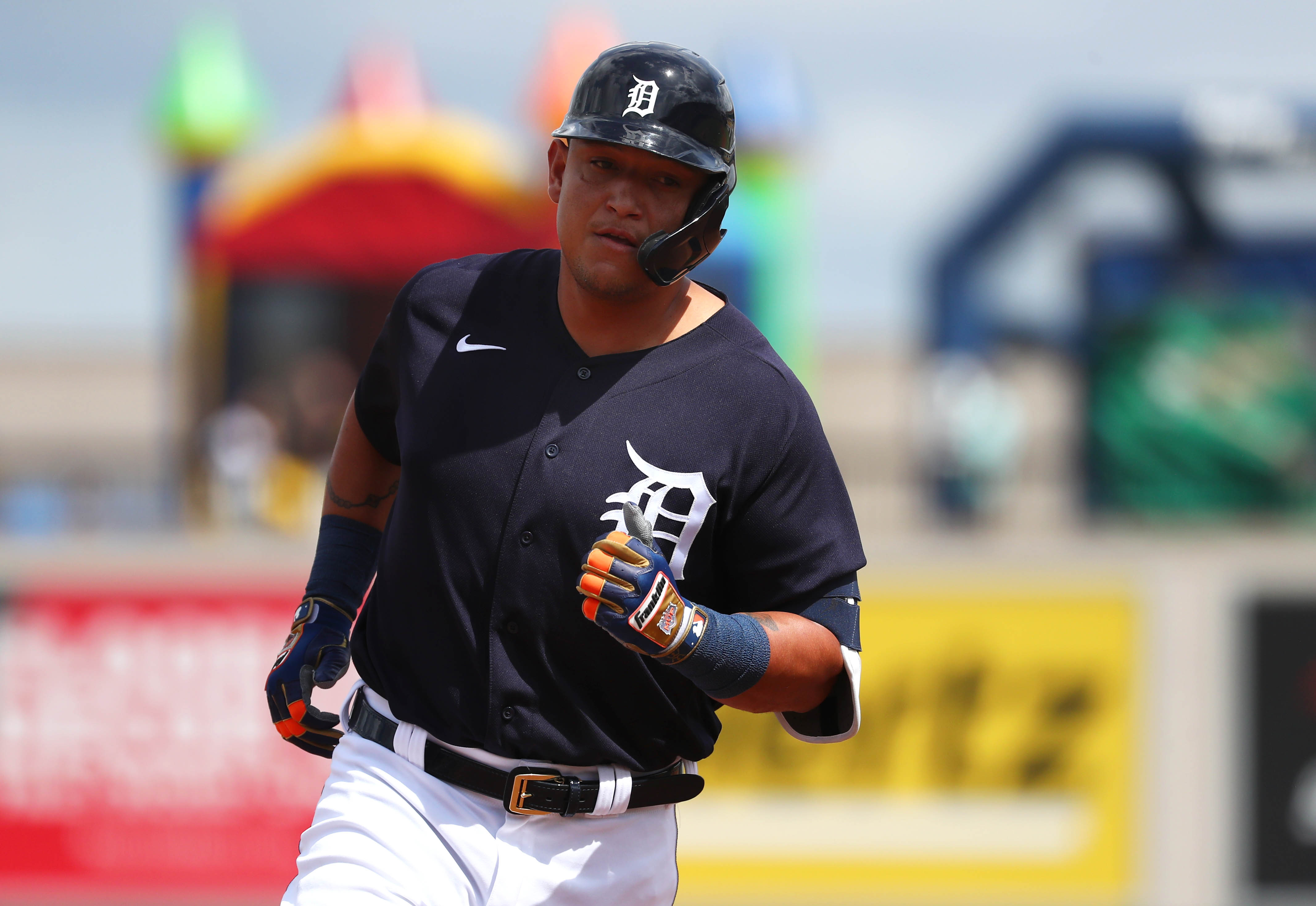 Miguel Cabrera mostró su poder con dos jonrones ante los Yankees en la pretemporada (Videos)