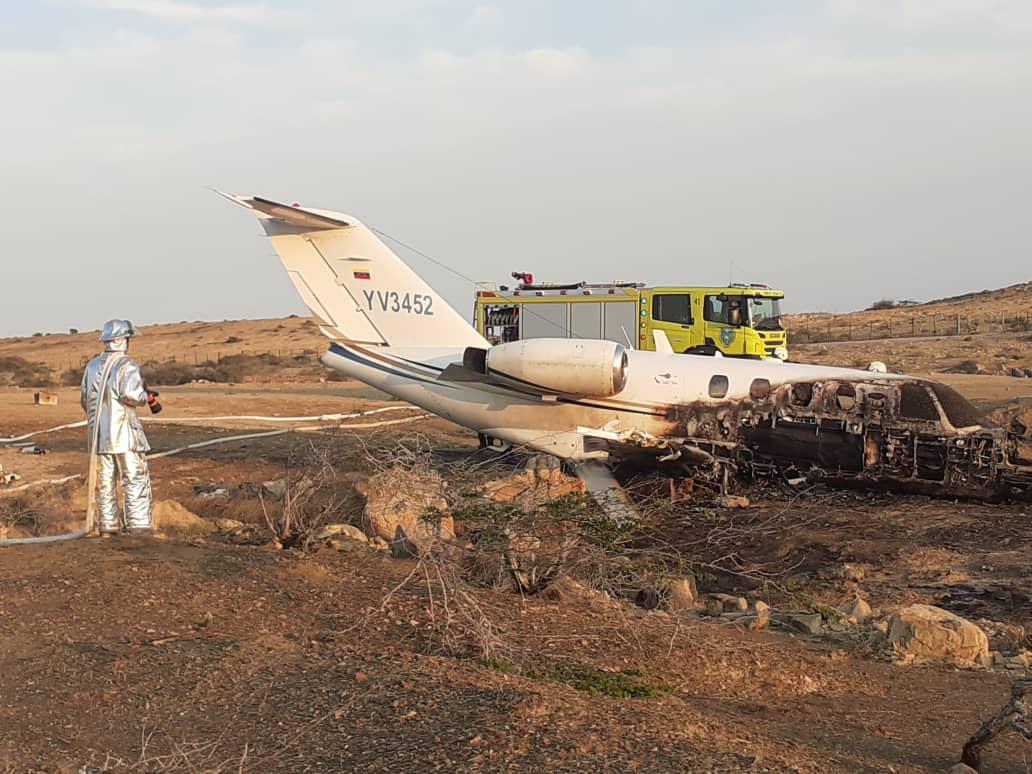 Una avioneta se precipitó en el Aeropuerto Santiago Mariño de Porlamar este #13Mar