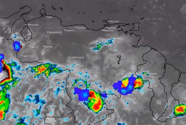 El estado del tiempo en Venezuela este martes #28Abr, según el Inameh