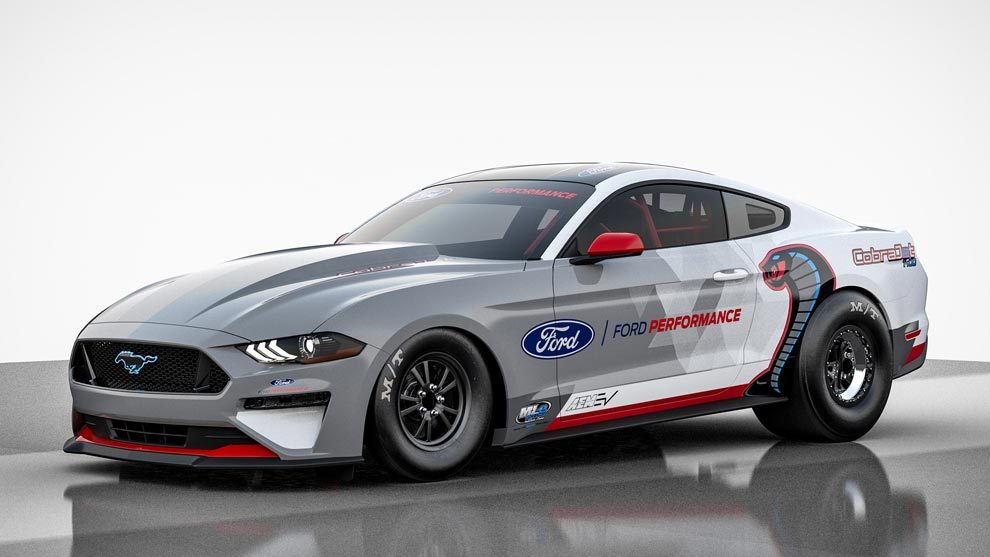 Ford presentó el Mustang Cobra Jet 1400, un auto de aceleración eléctrico (Fotos y video)