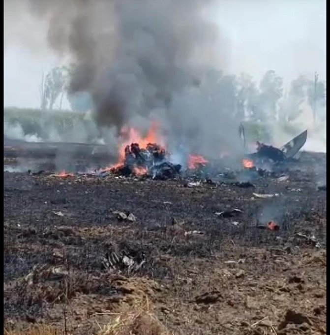 Un avión de combate Mig-29 se estrella en la India