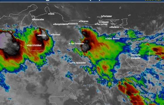 El estado del tiempo en Venezuela este jueves #28May, según el Inameh