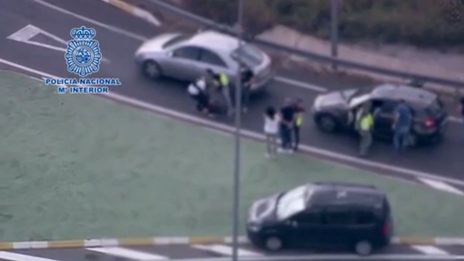 EN VIDEO: Momento en el que operación antidroga da con dos traficantes en España