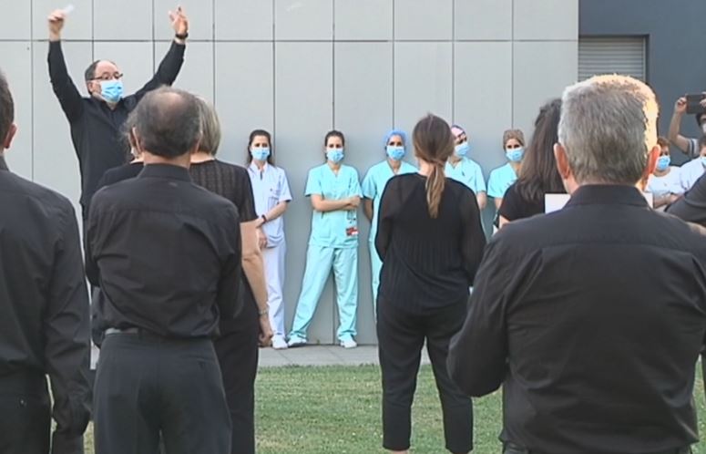 EN VIDEO: El Orfeón Pamplonés rindió homenaje al personal sanitario entonando el “Alma Llanera”