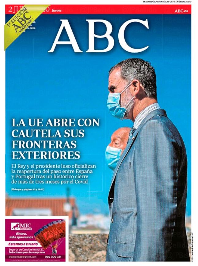 Portadas de la prensa internacional de este jueves 2 de julio de 2020