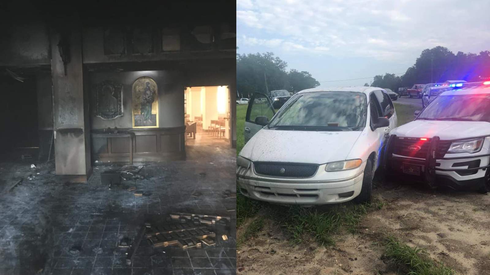 Hombre del condado de Marion enciende fuego en iglesia con gente adentro