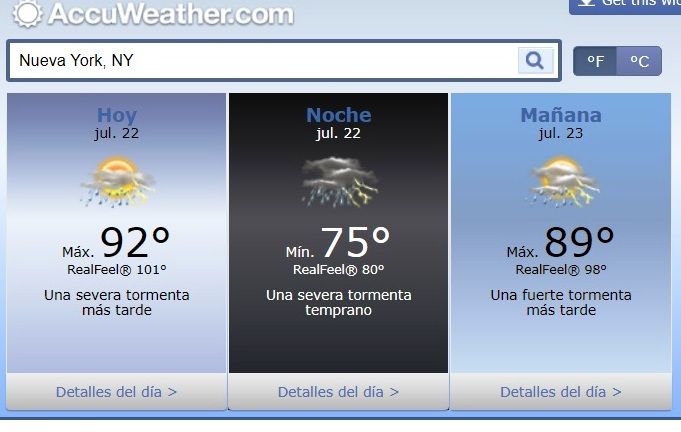 Alerta por tormenta en Nueva York: Se esperan granizos en plena ola de calor este #22Jul