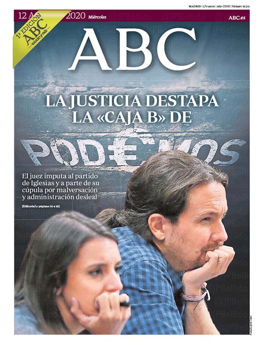 Portadas de la prensa internacional de este miércoles 12 de agosto de 2020