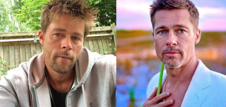 Primero fue albañil… pero aprovechó su parecido con Brad Pitt para hacer otra carrera