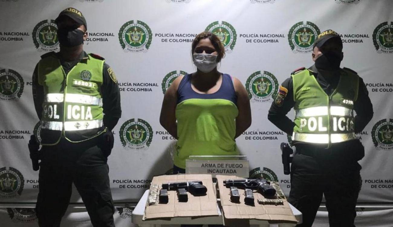 Cayó mujer que surtía de armas a las bandas Yeico Masacre y Los Meleán en Colombia