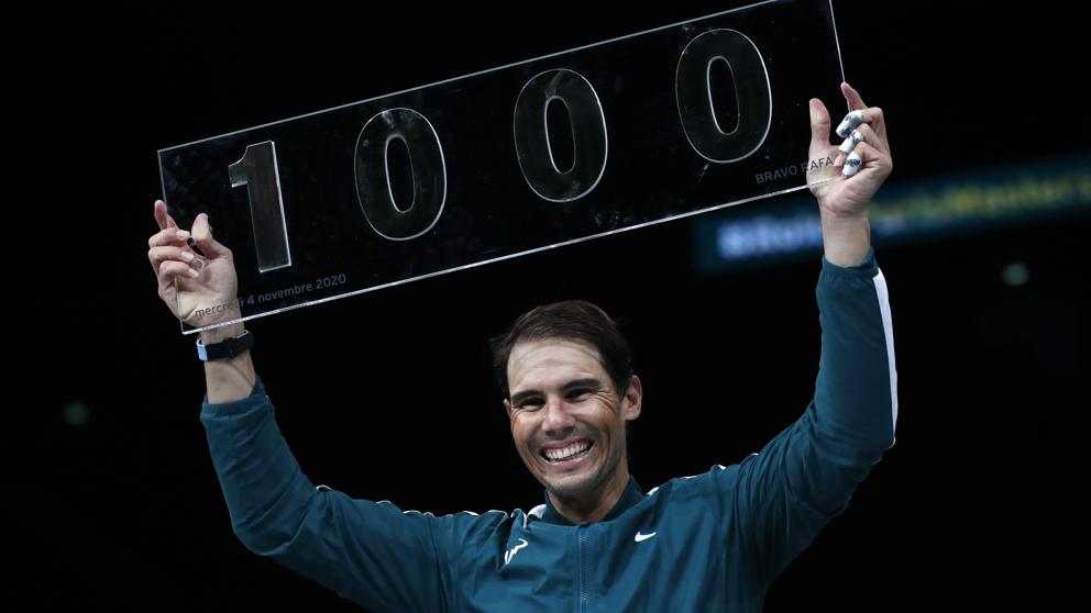 Rafael Nadal alcanza la victoria mil en su día más gris